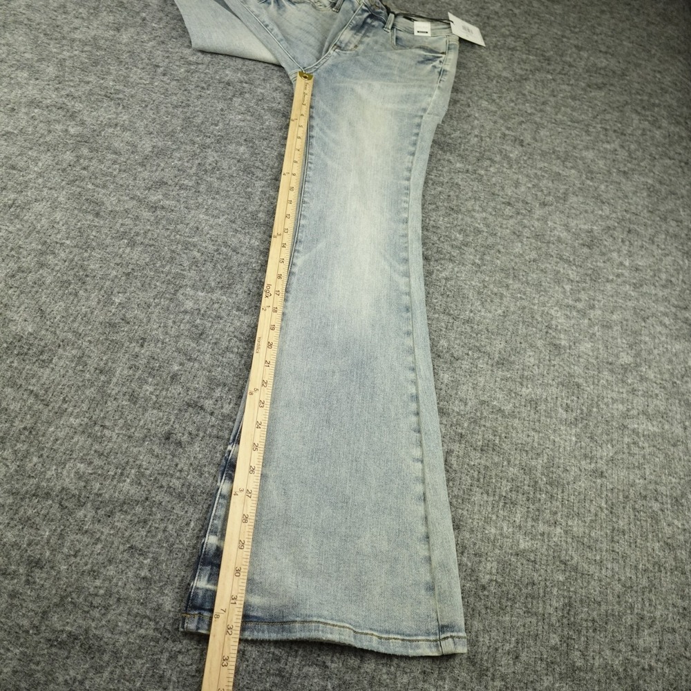 Judy Blue Jeans Womens 7/28 Denim Pin Tack Flare Mid Rise JB88655 Stretch Casual - Picture 6 of 12